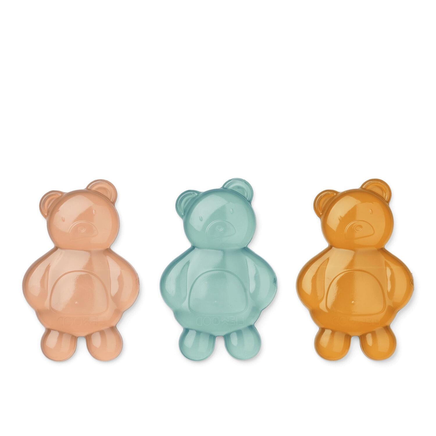 Lunchbox-Kühlelemente "Kayden - Mr Bear" im 3er-Set - 10x6,5 cm (Mustard Mix)