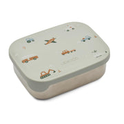 Edelstahl-Lunchbox "Arthur - Fahrzeuge" (Dove Blue Mix)