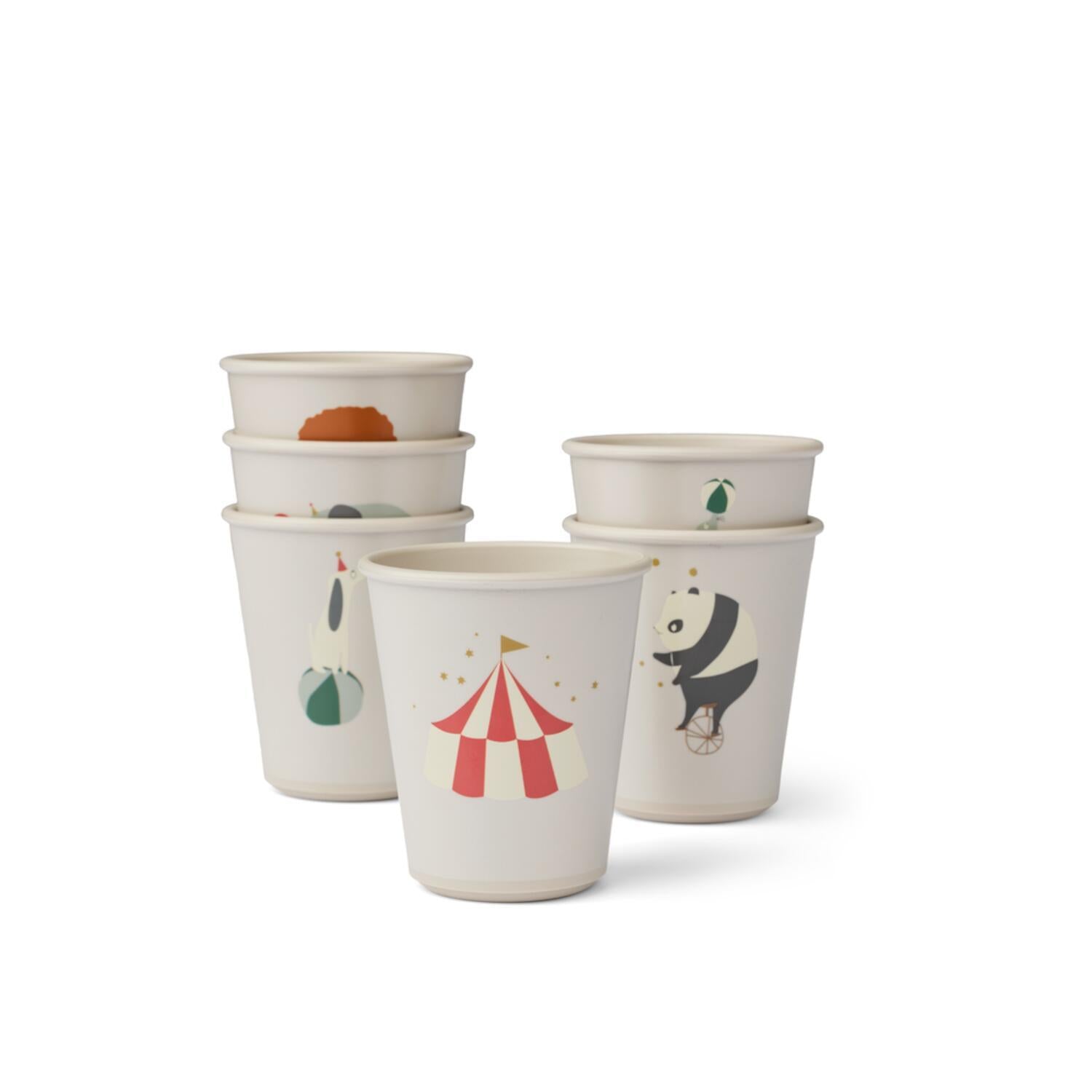 Becher "Lana" im 6er-Set (Circus/Sandy)