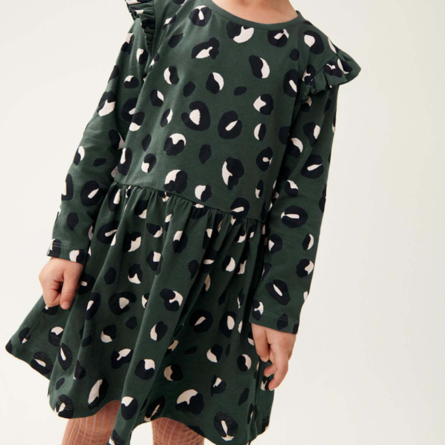 Große Tragetasche "Wild leo" (Forest green)