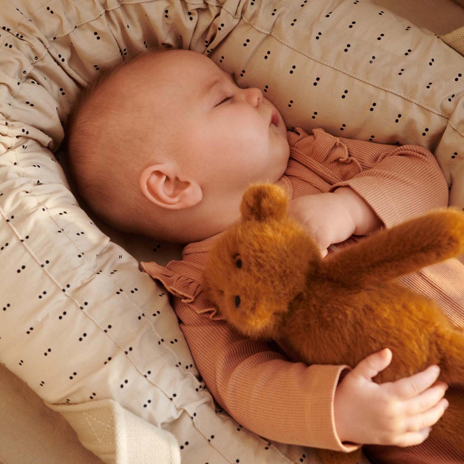 Nachlicht Kuscheltier Teddybär "Hattie" (Golden caramel)