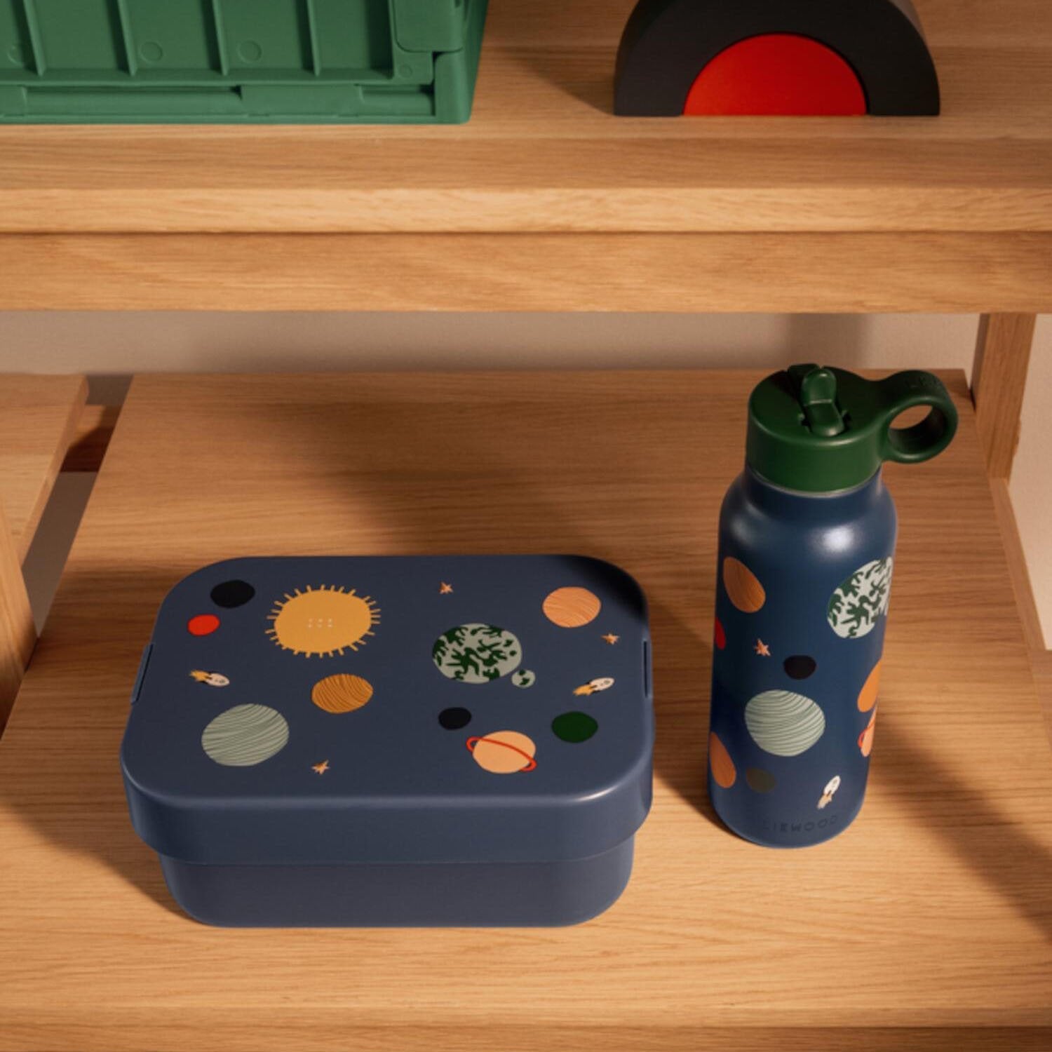 Lunchbox Set "Chelsey - Universe" (Classic Navy) Liewood