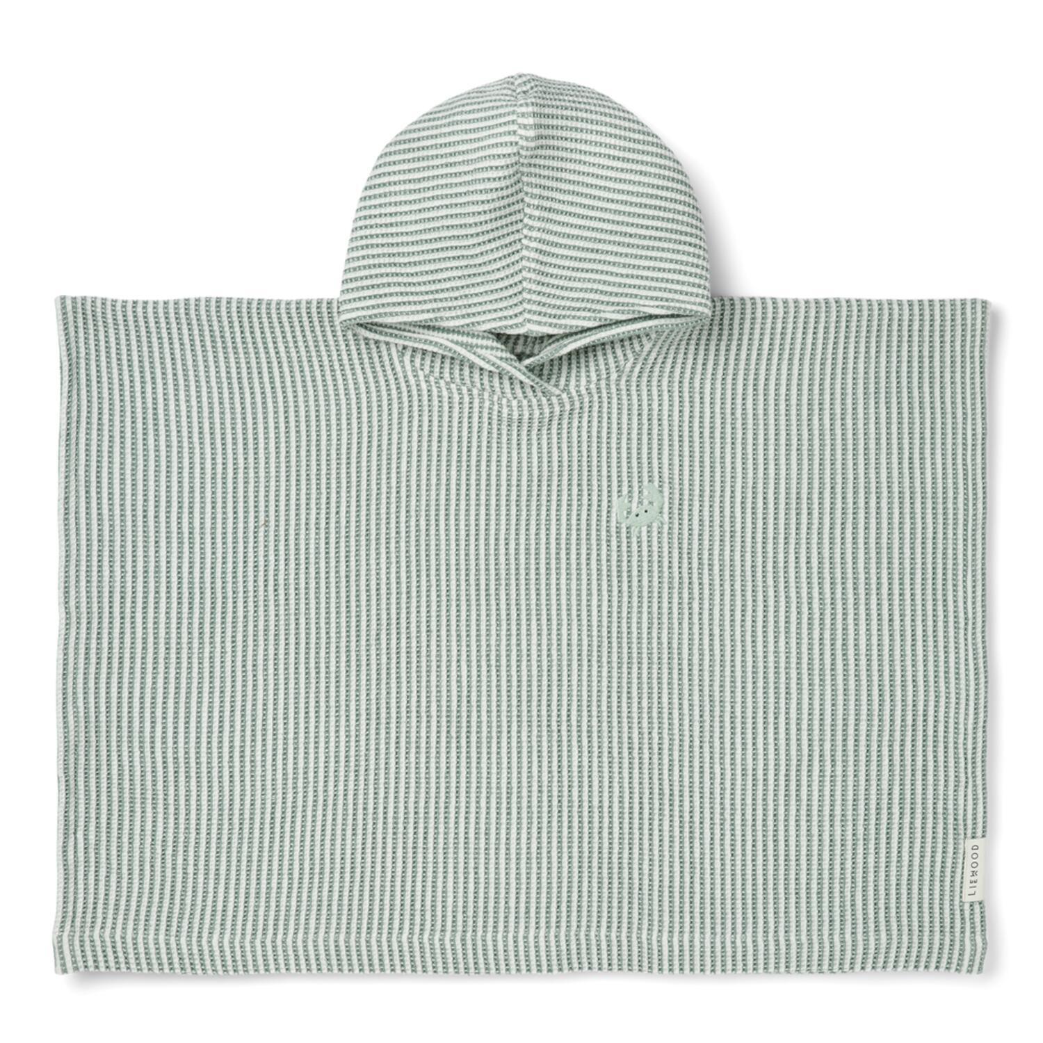 Poncho "Paco - Stripe" (Peppermint/Creme de la creme)