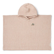 Poncho "Paco - Stripe " - 1-2 J. (Tuscany Rose/Creme de la creme)