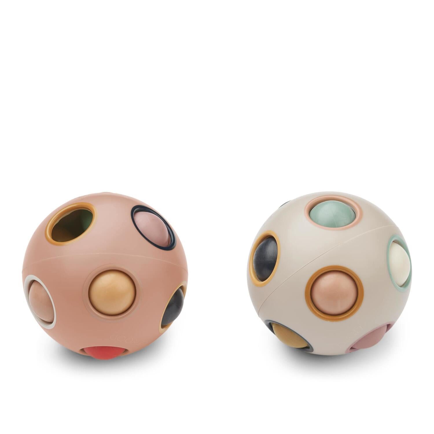 Puzzle Ball "Solene" im 2er-Set - 7 cm (Pale Tuscany Multi Mix) Liewood