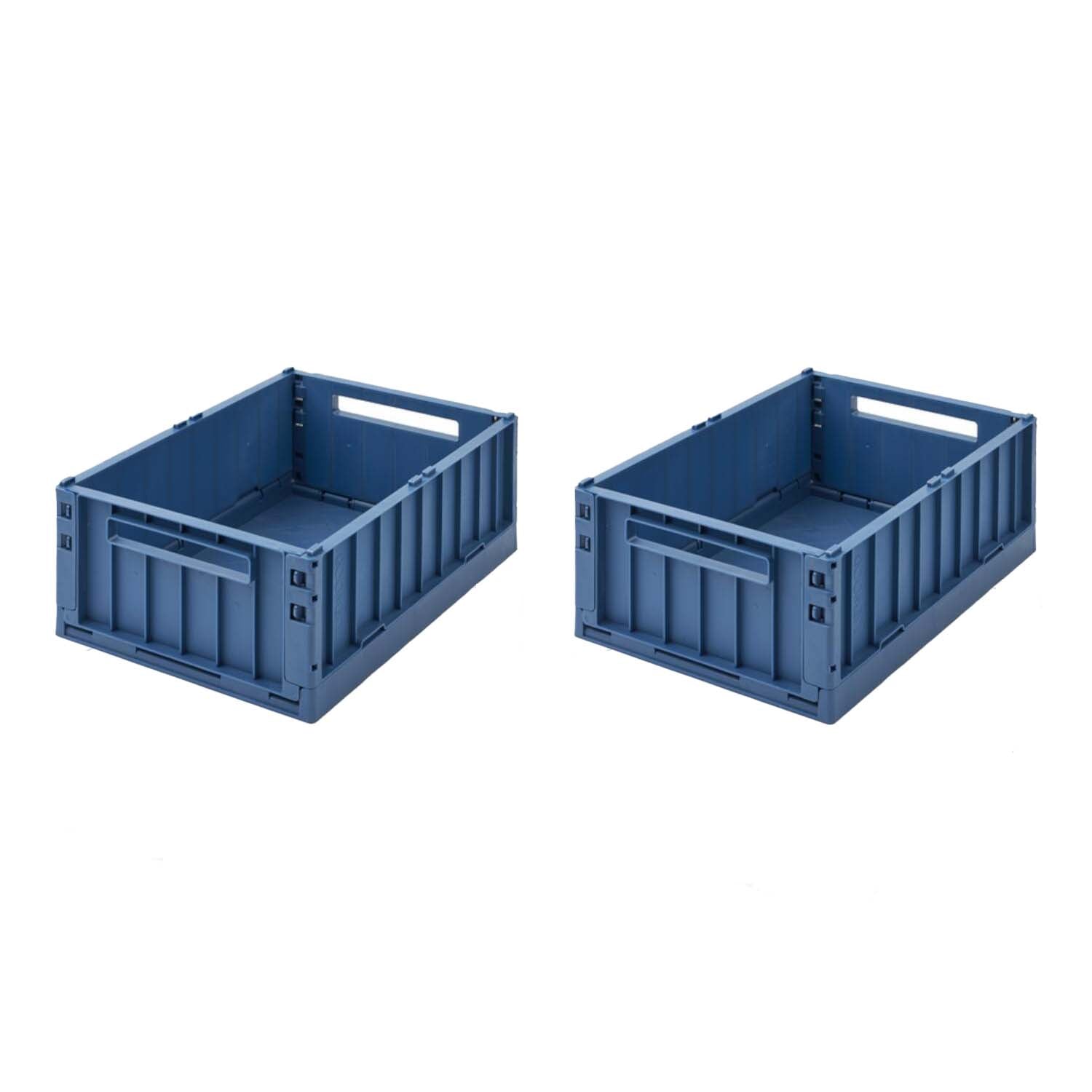 Aufbewahrungsbox "Weston" im 2er-Set - 10 l (Indigo blue)