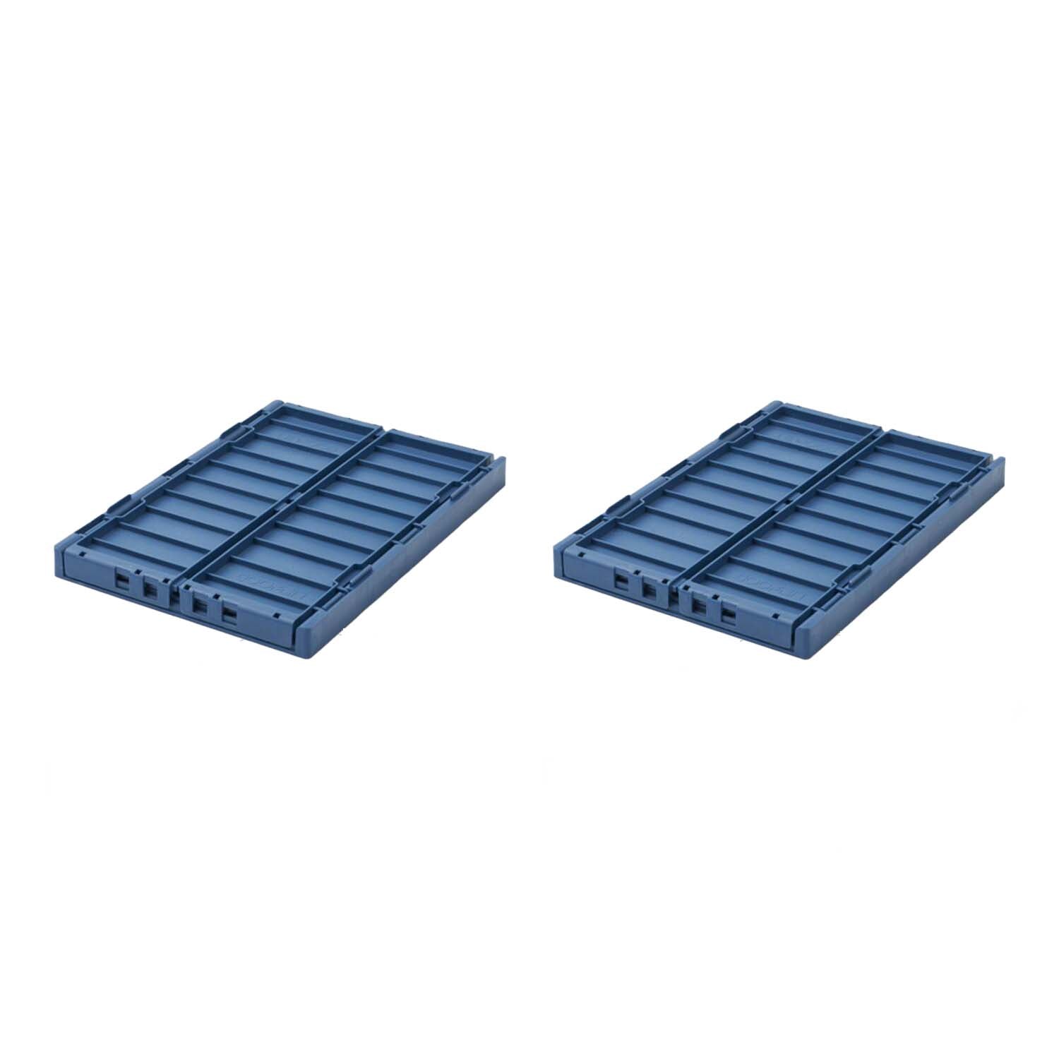 Aufbewahrungsbox "Weston" im 2er-Set - 10 l (Indigo blue)