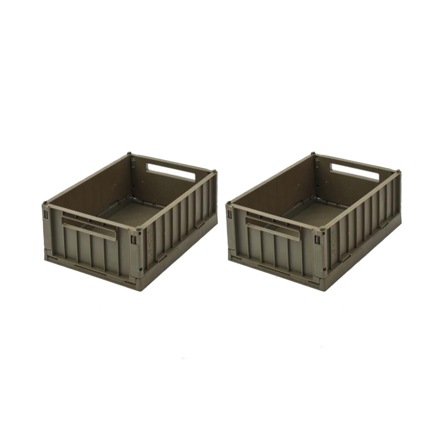 Aufbewahrungskorb "Weston" im 2er-Set - 5 l (Army brown)