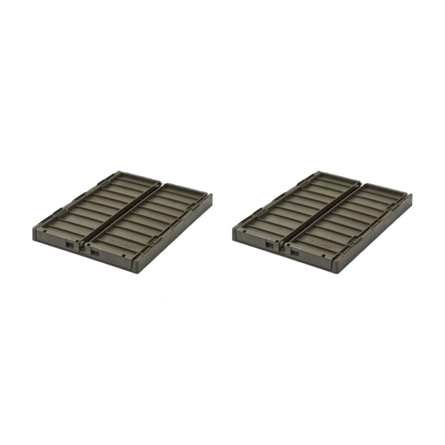 Aufbewahrungskorb "Weston" im 2er-Set - 5 l (Army brown)