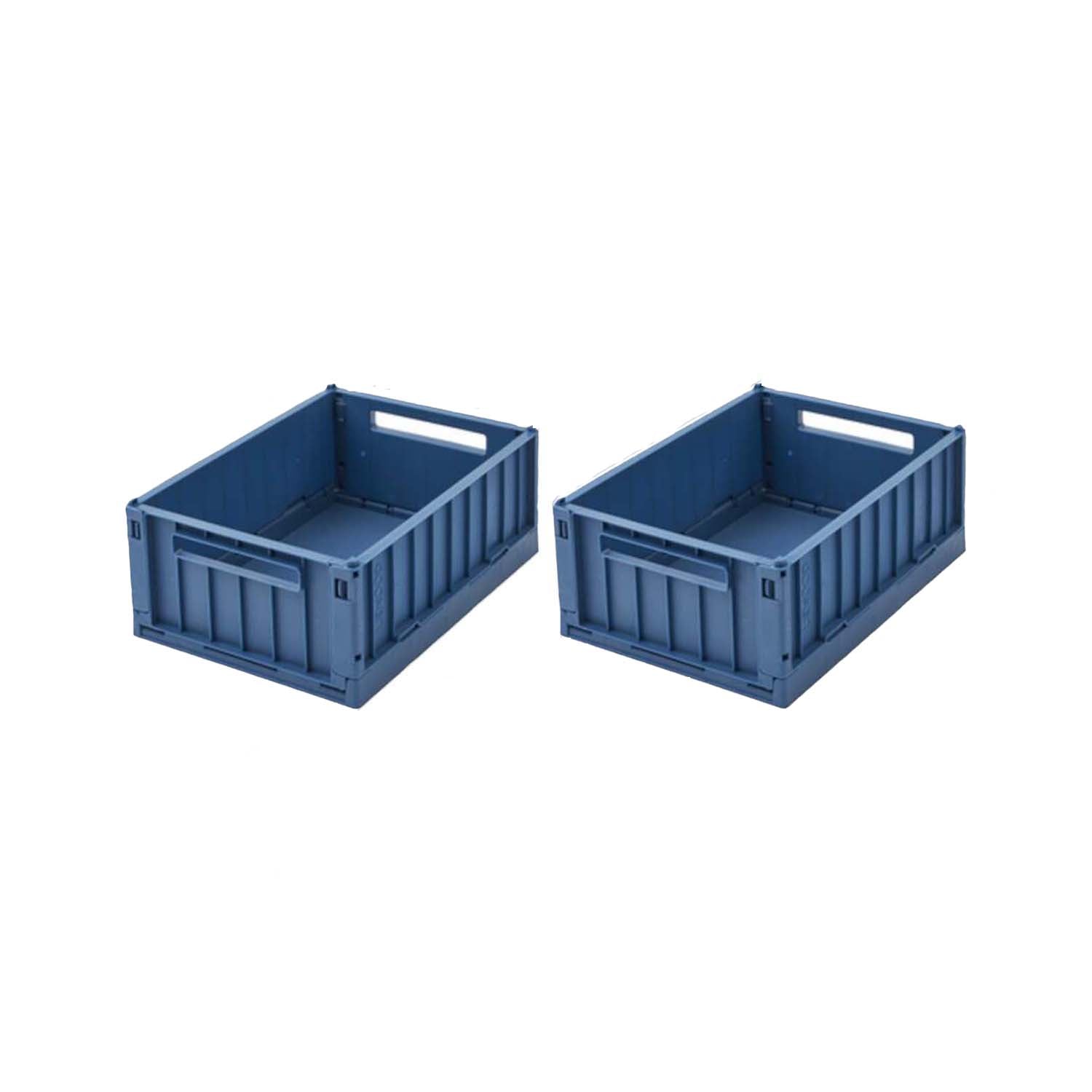 Aufbewahrungsbox "Weston" im 2er-Set - 5 l (Indigo blue)