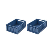 Aufbewahrungsbox "Weston" im 2er-Set - 5 l (Indigo blue)