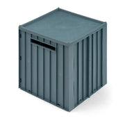 Aufbewahrungsbox mit Deckel "Elijah" - 30,5x32x31,5 cm (Whale Blue)