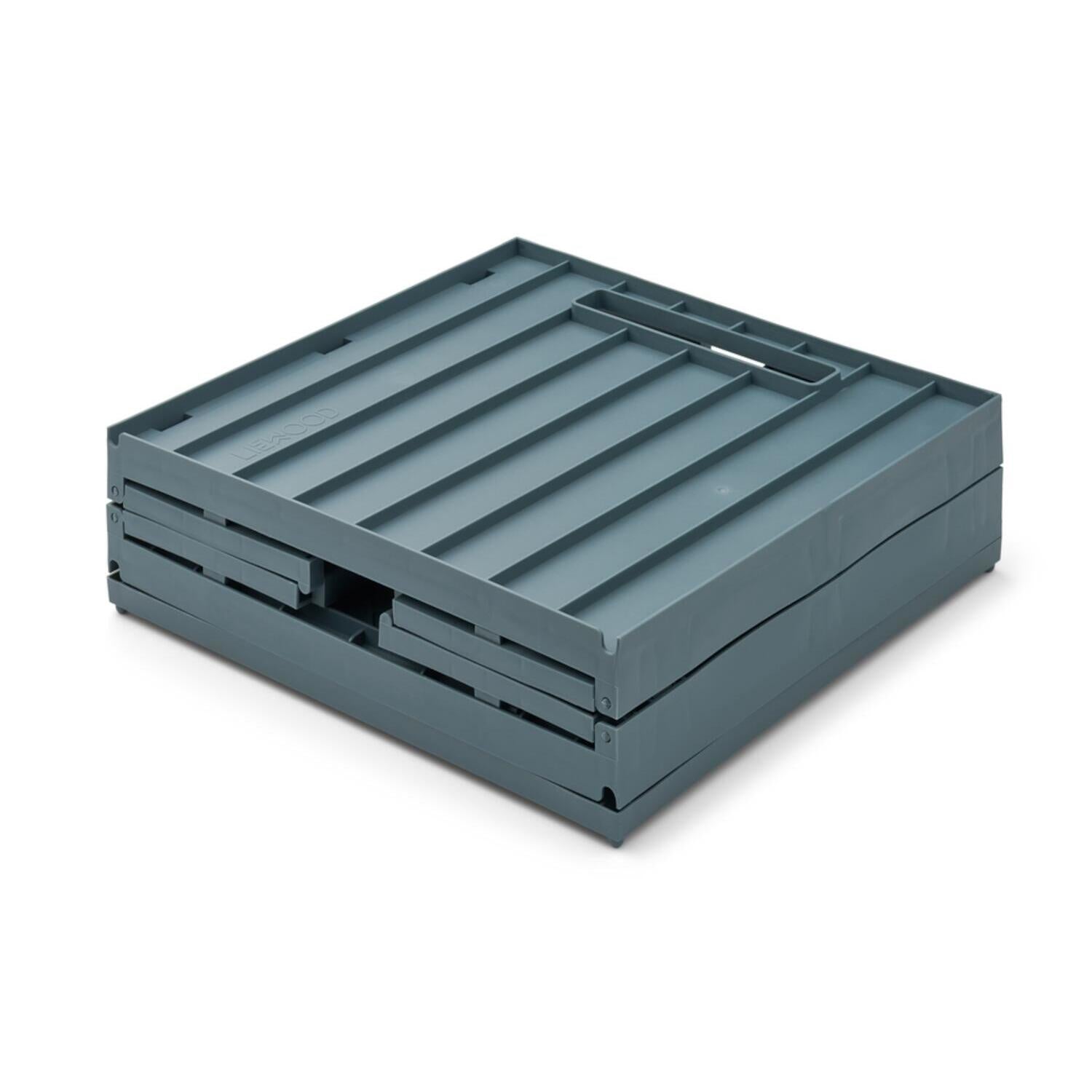 Aufbewahrungsbox mit Deckel "Elijah" - 30,5x32x31,5 cm (Whale Blue)