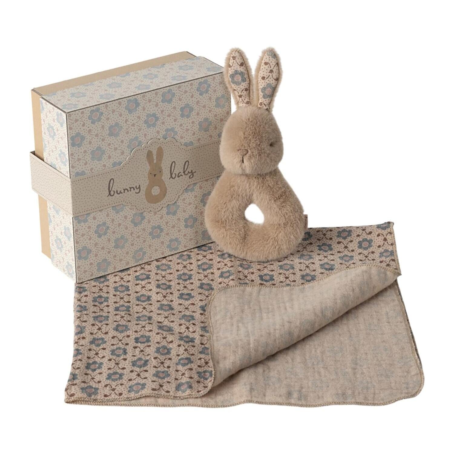 Kaninchen Rassel Set (Creme Pfirsich)