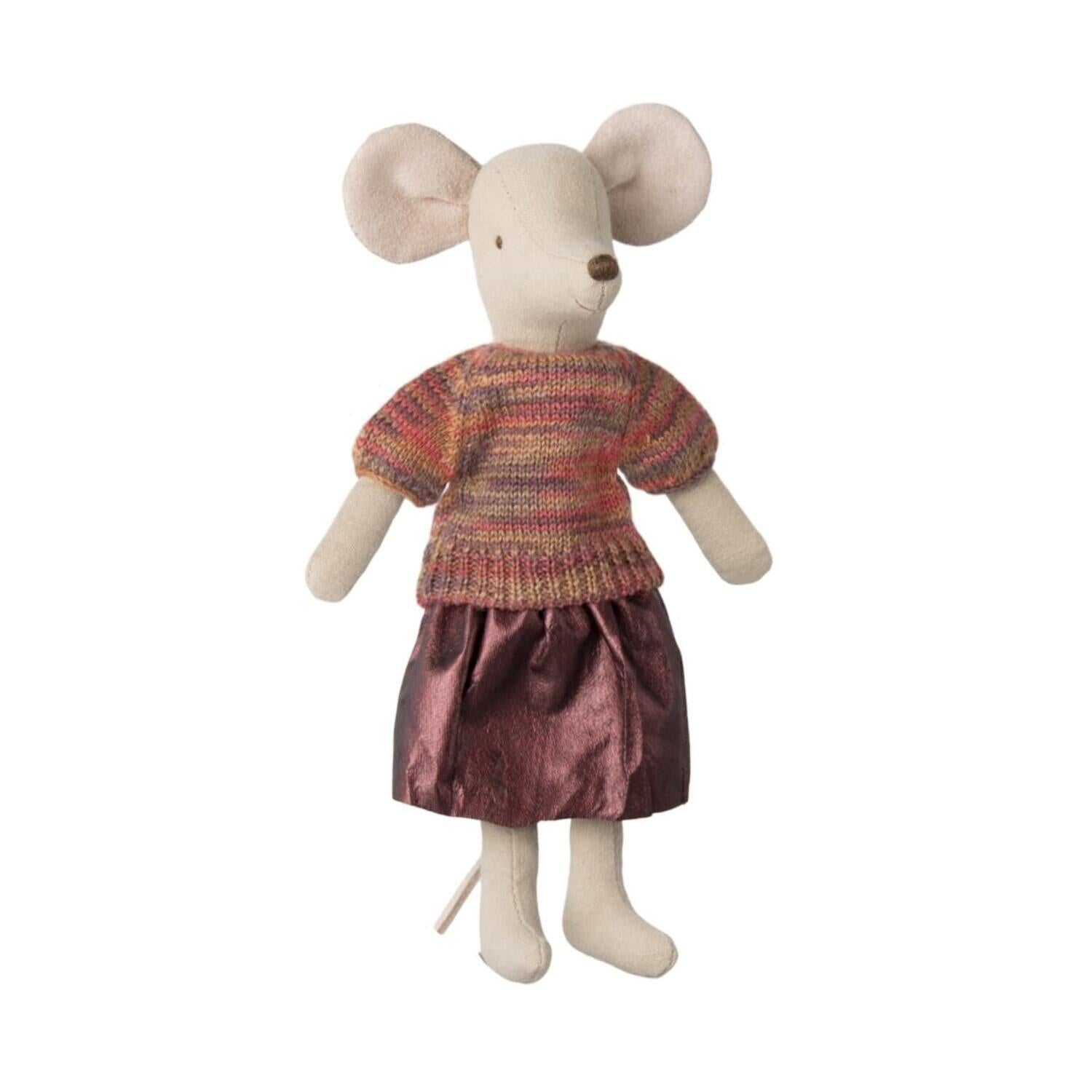 Rock und Strickbluse für Maus "Mama" (Bunt) Maileg