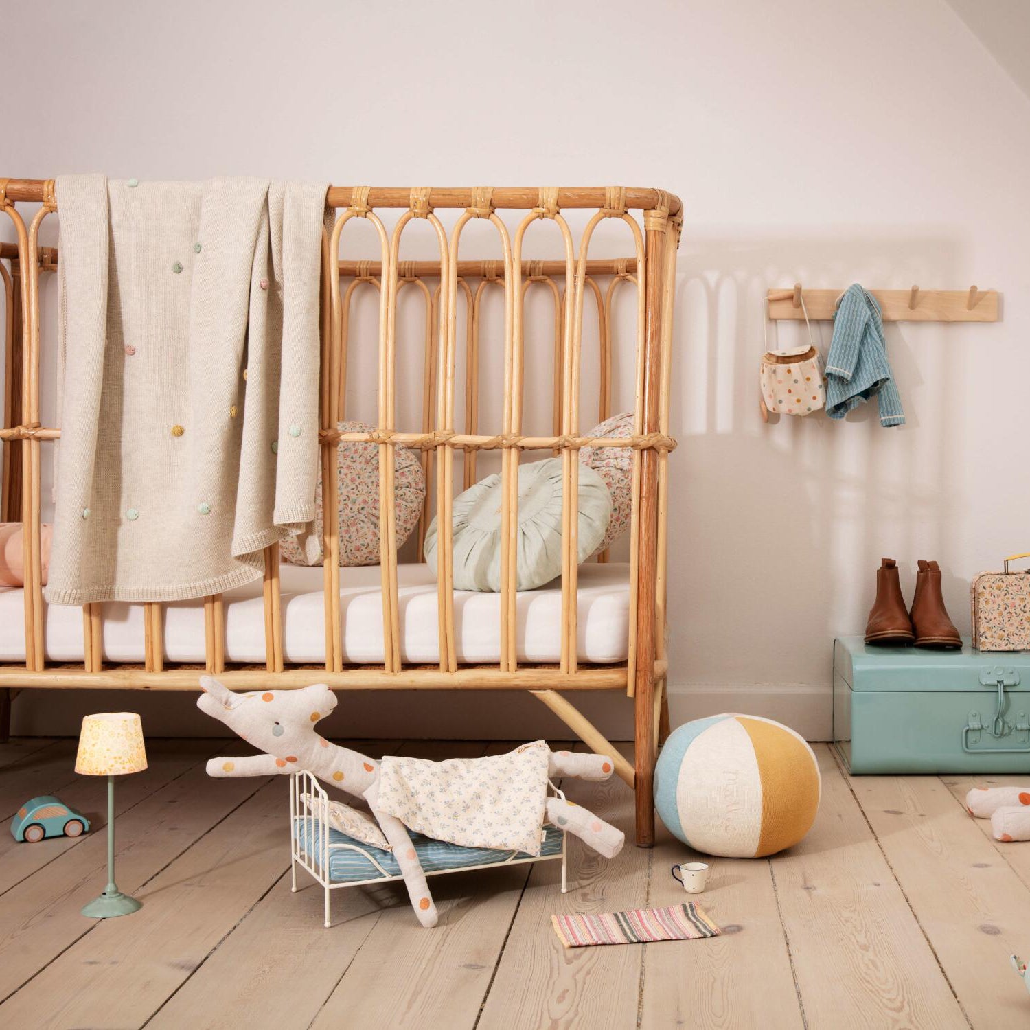 Miniatur Bett - Mini (Blau)