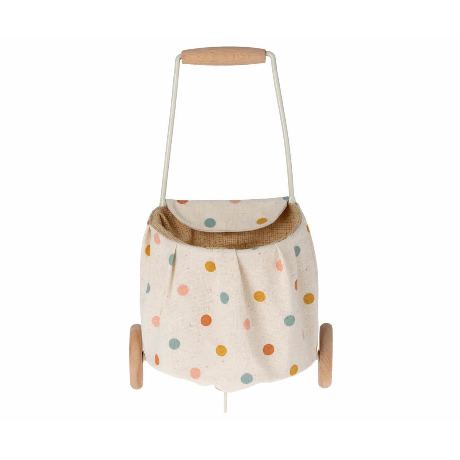 Trolley "Multi Dots" - Mini (Weiß)