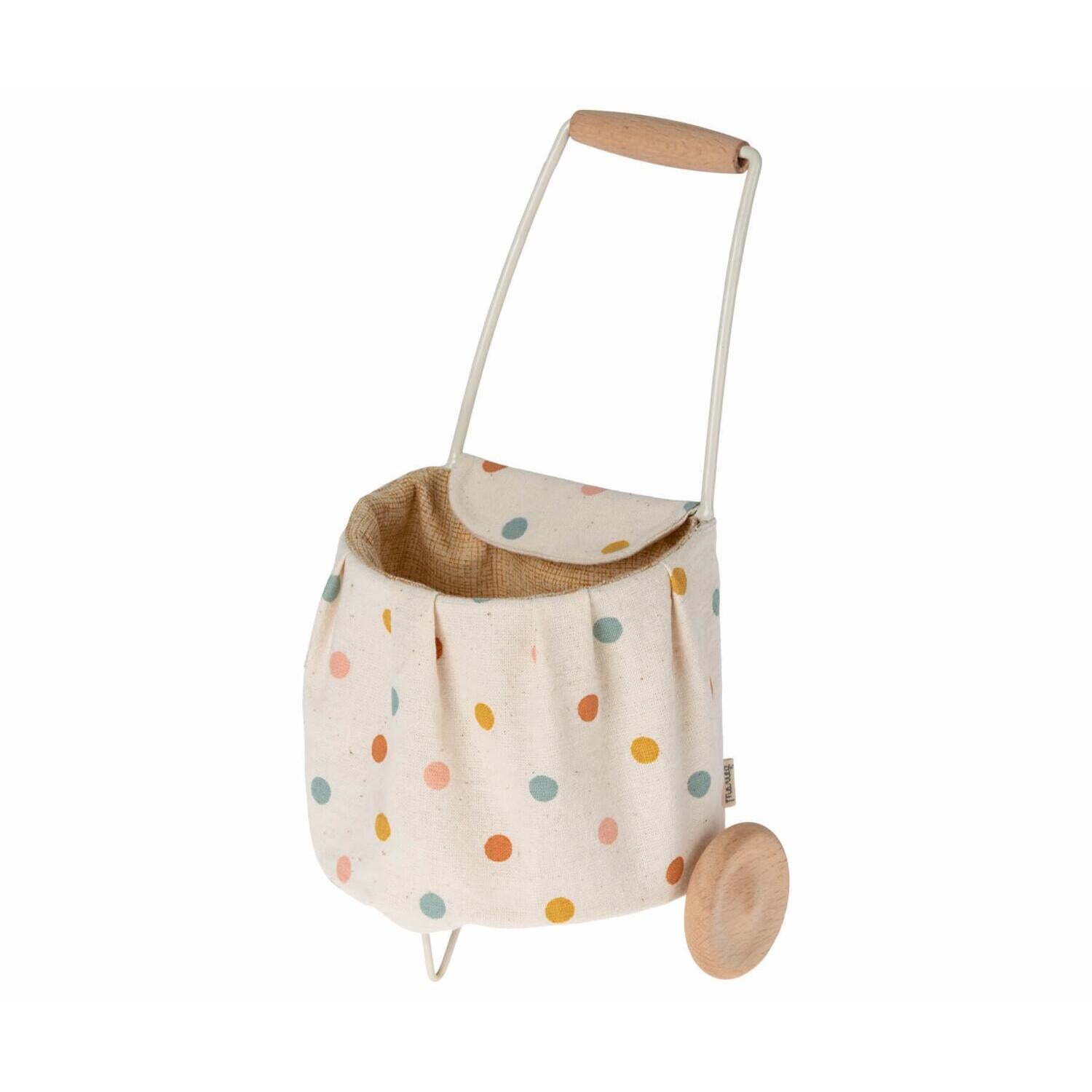 Trolley "Multi Dots" - Mini (Weiß)