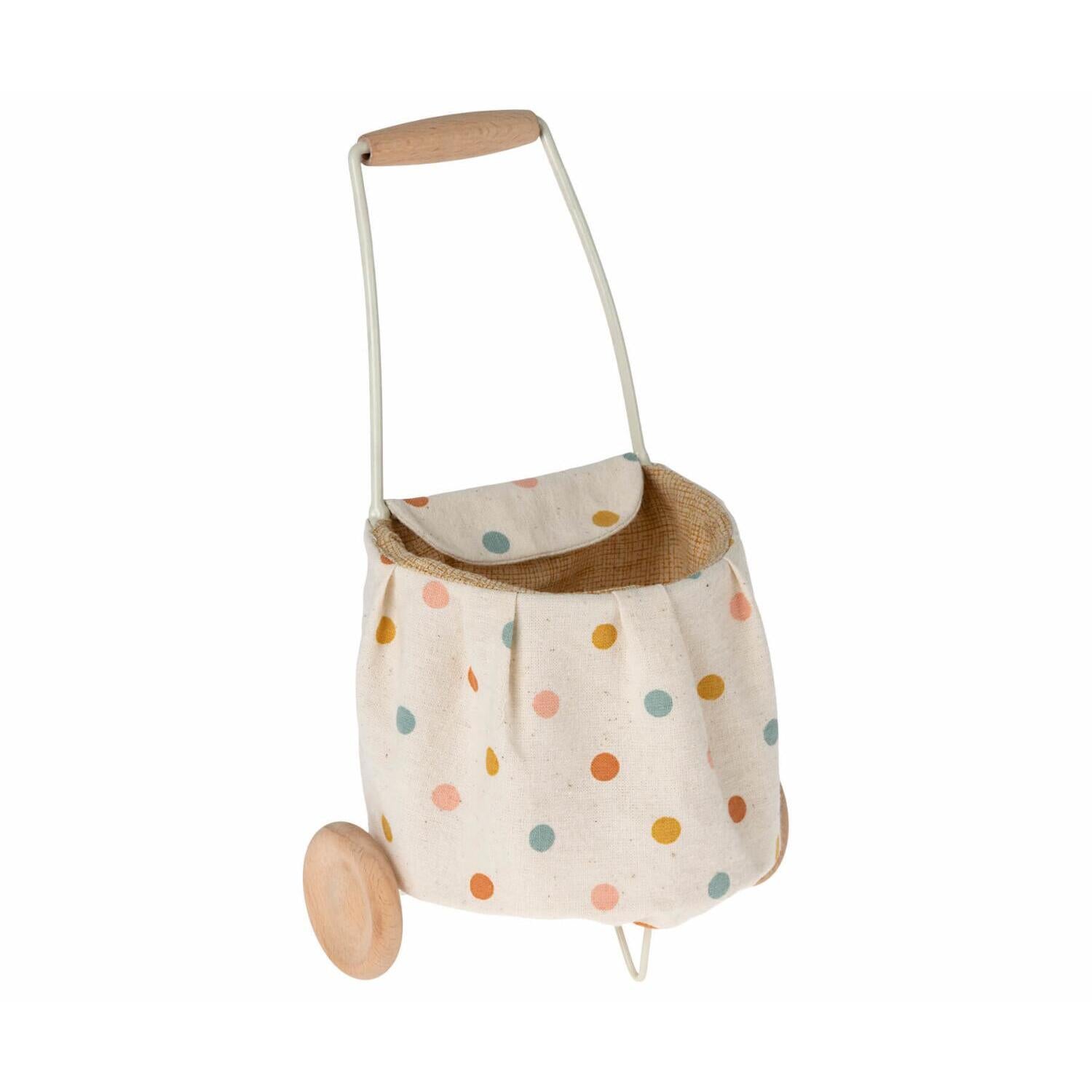 Trolley "Multi Dots" - Mini (Weiß)
