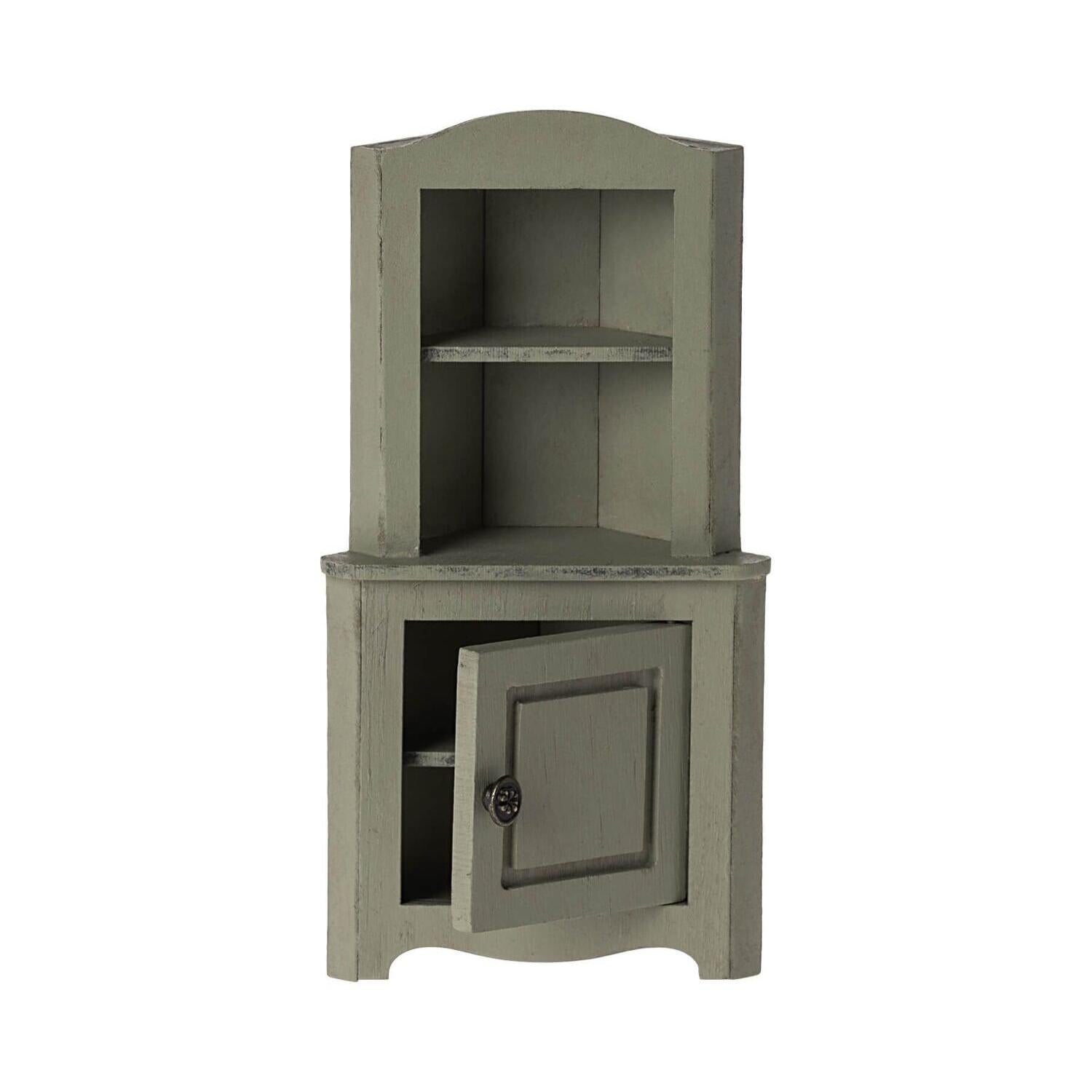 Miniatur Eckschrank (Hellgrün)