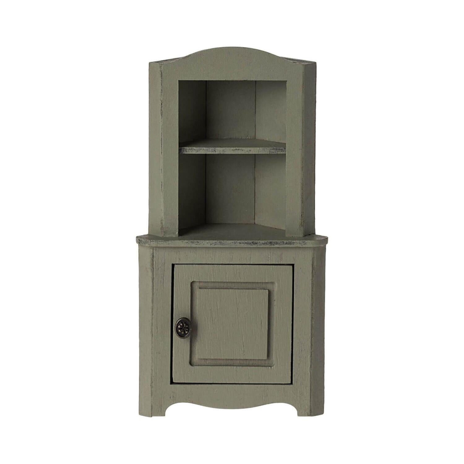 Miniatur Eckschrank (Hellgrün)