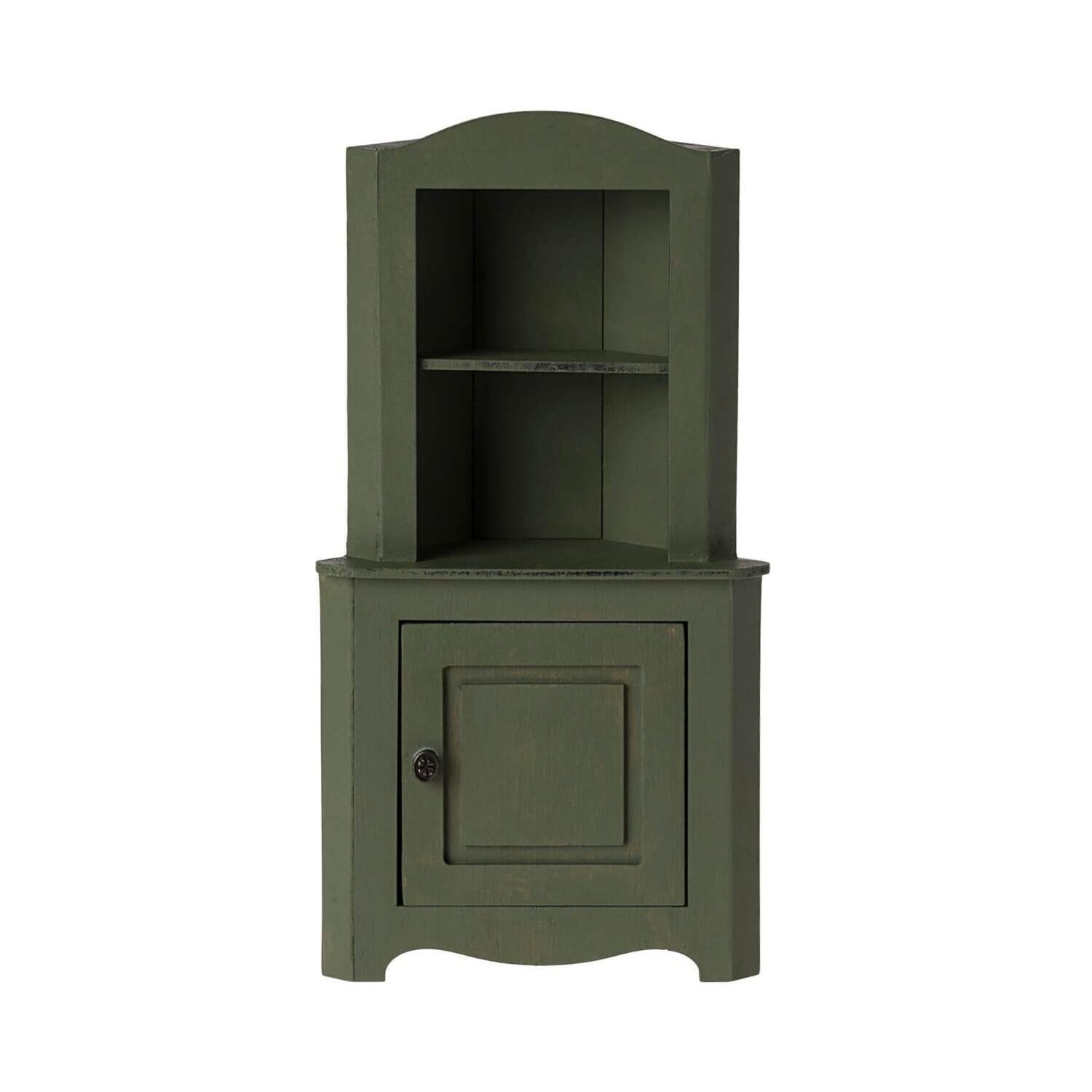 Miniatur Eckschrank (Dunkelgrün)