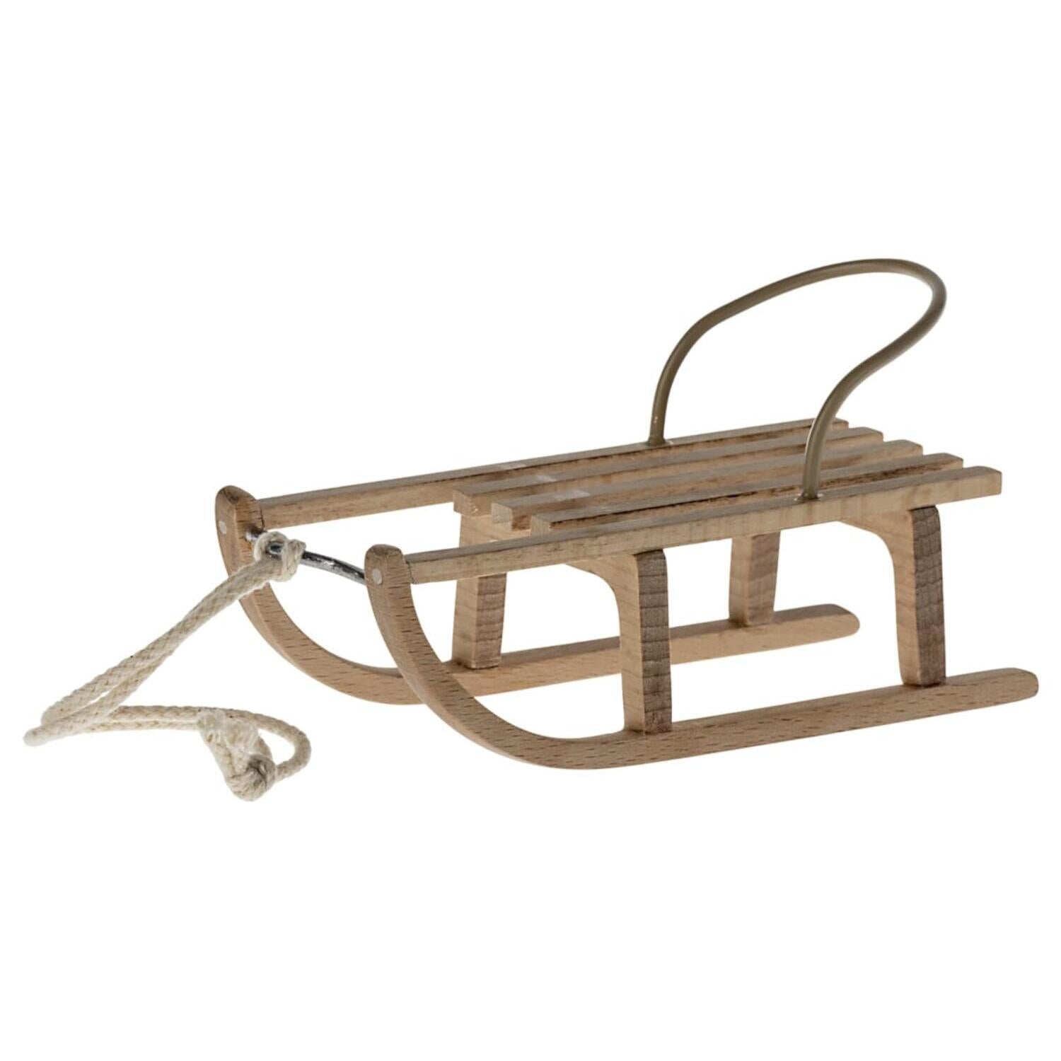 Schlitten für Maus - 10 cm (Natur)