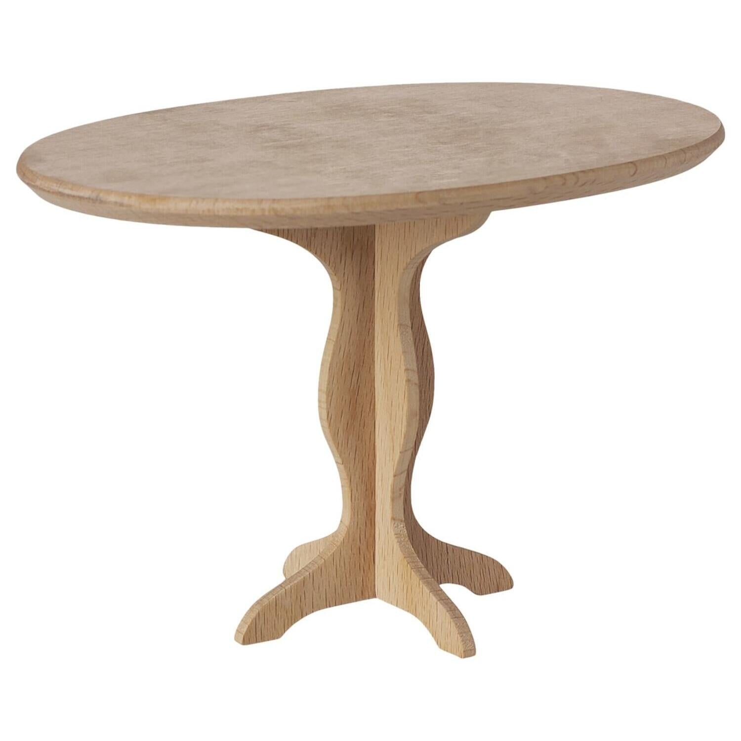 Ovaler Puppenhaus Tisch - Mini (Natur)