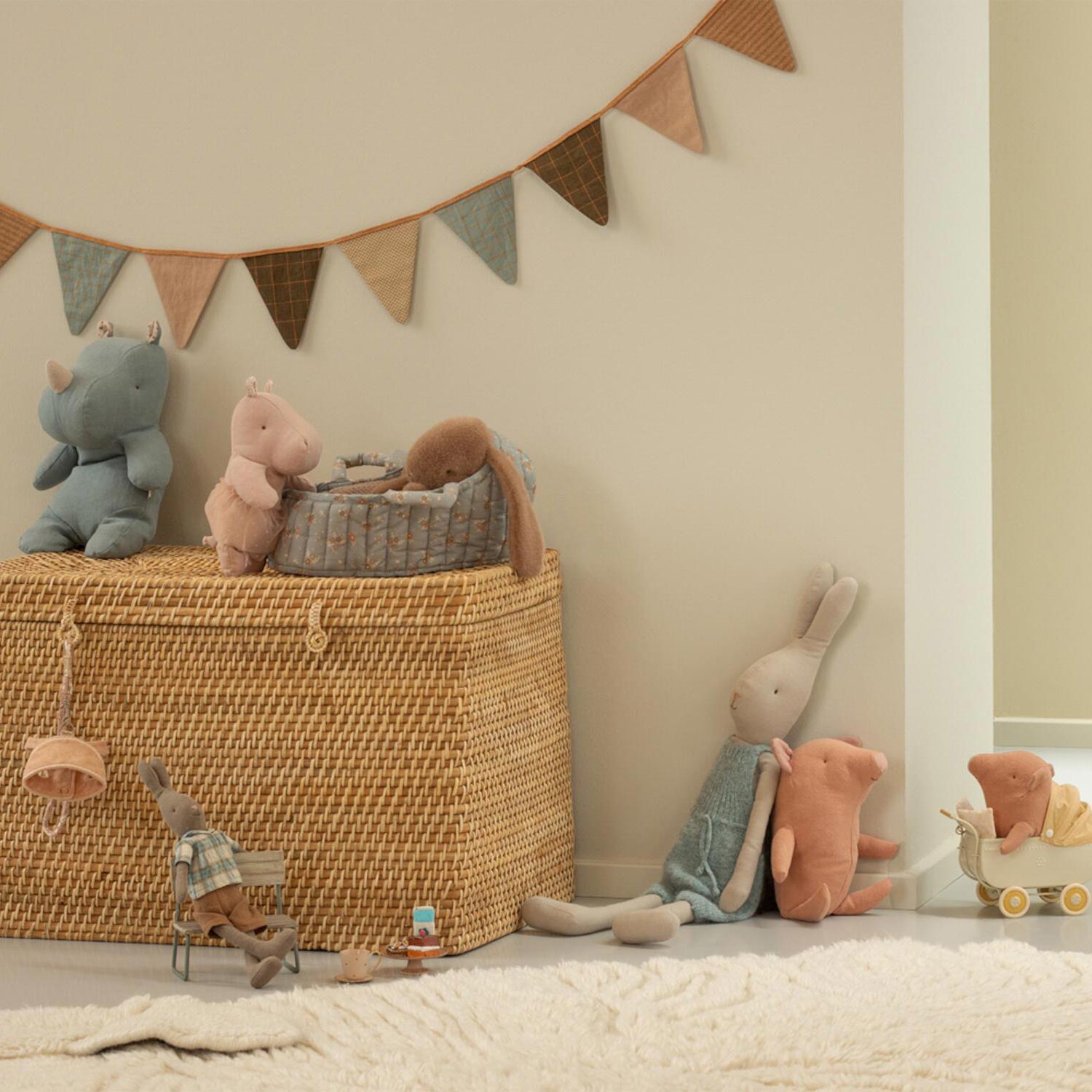 Tragetasche für Kuscheltiere - Groß (Blau)