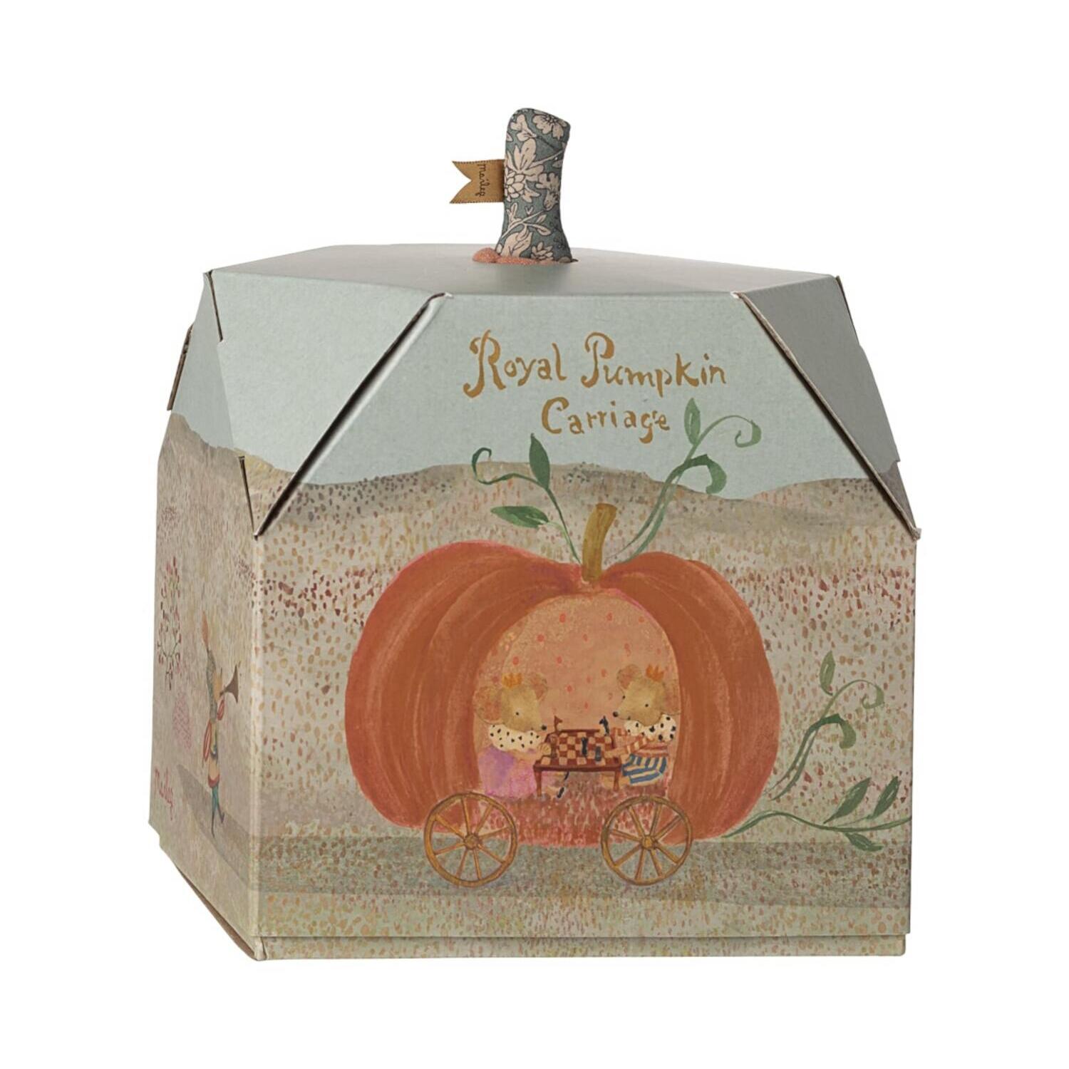 Kürbiswagen für Maus - 14x19x24 cm (Orange)