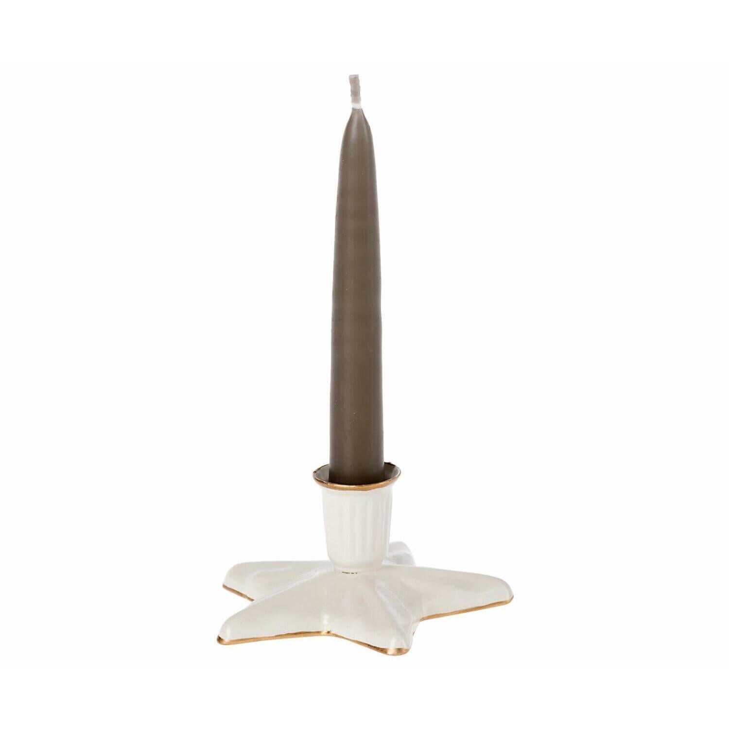 Kerzenhalter "Stern" - 3,2 cm (Offwhite)