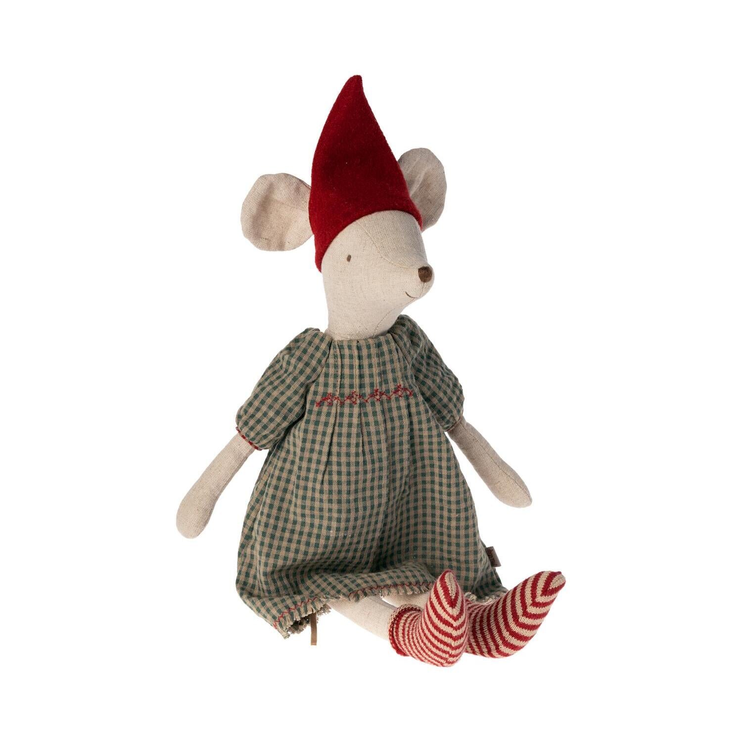 Weihnachtsmaus "Mädchen" - Medium (Rot)