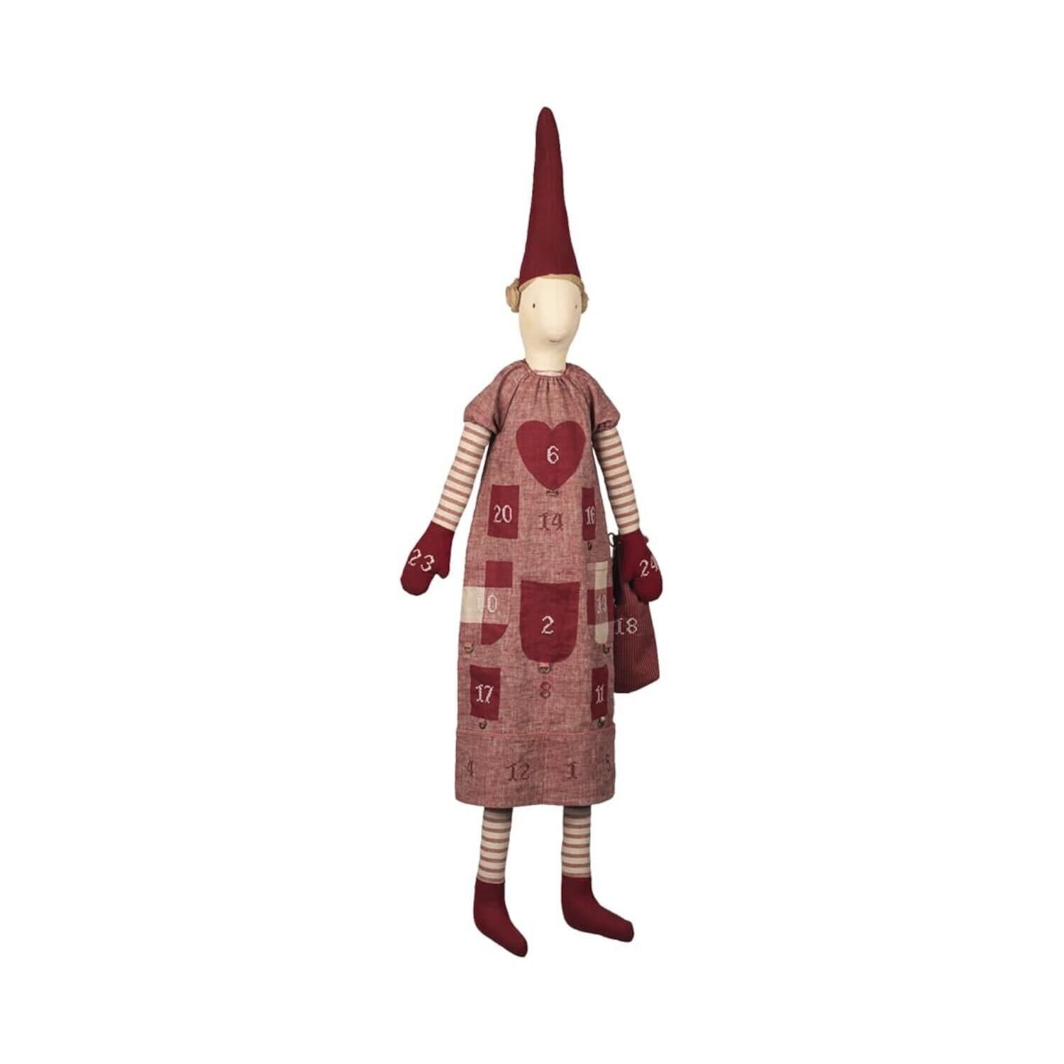 Adventskalender "Pixy - Mädchen" - 121 cm (Rot)