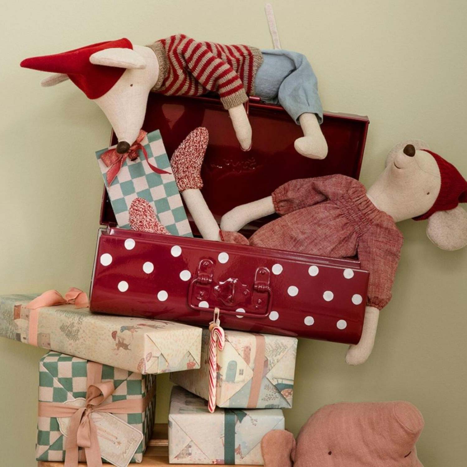 Weihnachtsmaus "Mädchen" - Maxi