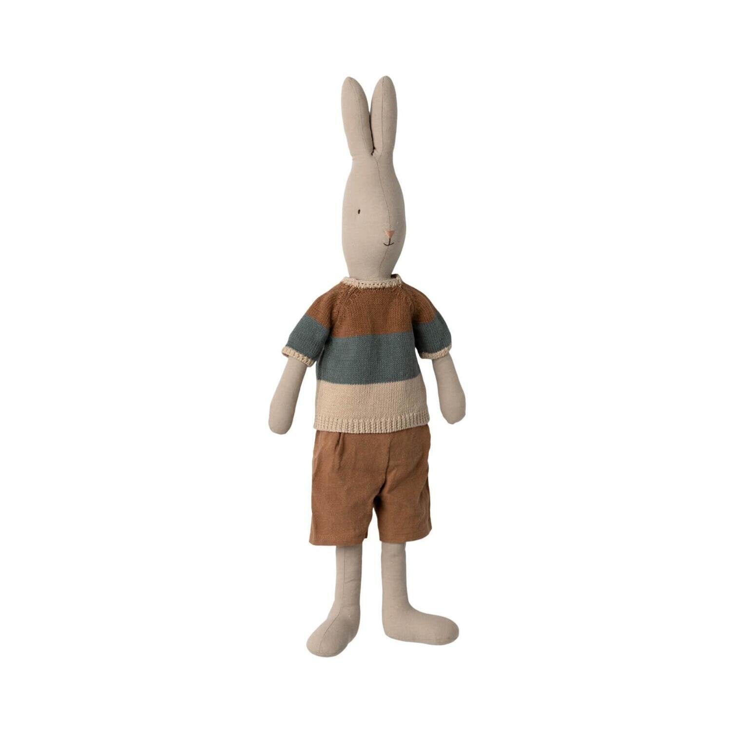 Maileg Hase "Classic" mit Strickshirt & Shorts - Größe 4