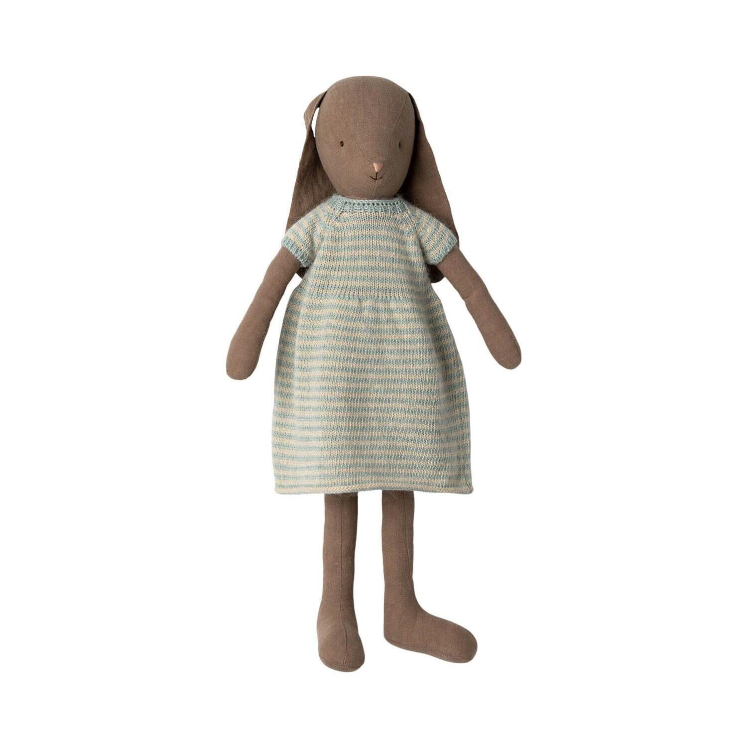 Hase im Strickkleid - Größe 4 (Braun)