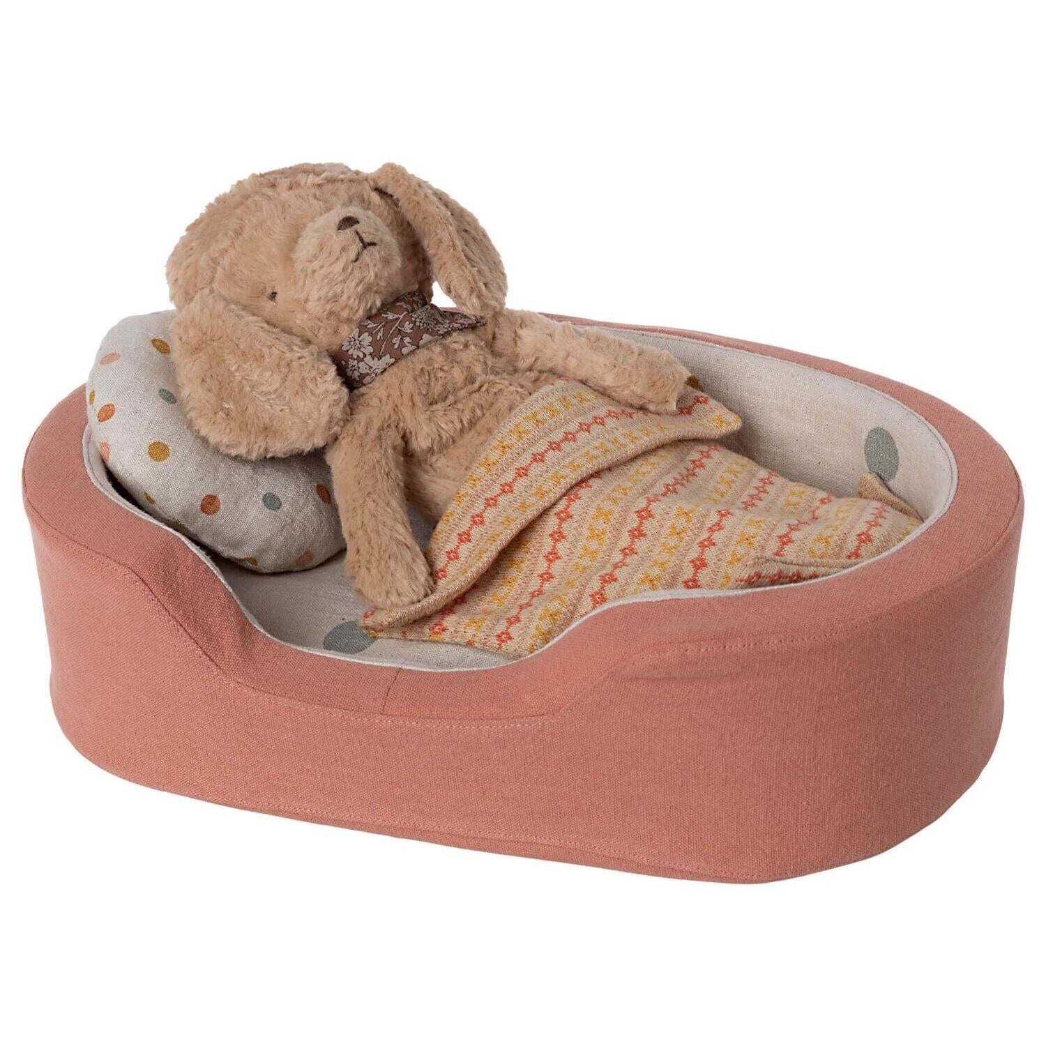 Hundekorb für Plüsch-Hunde (Coral)