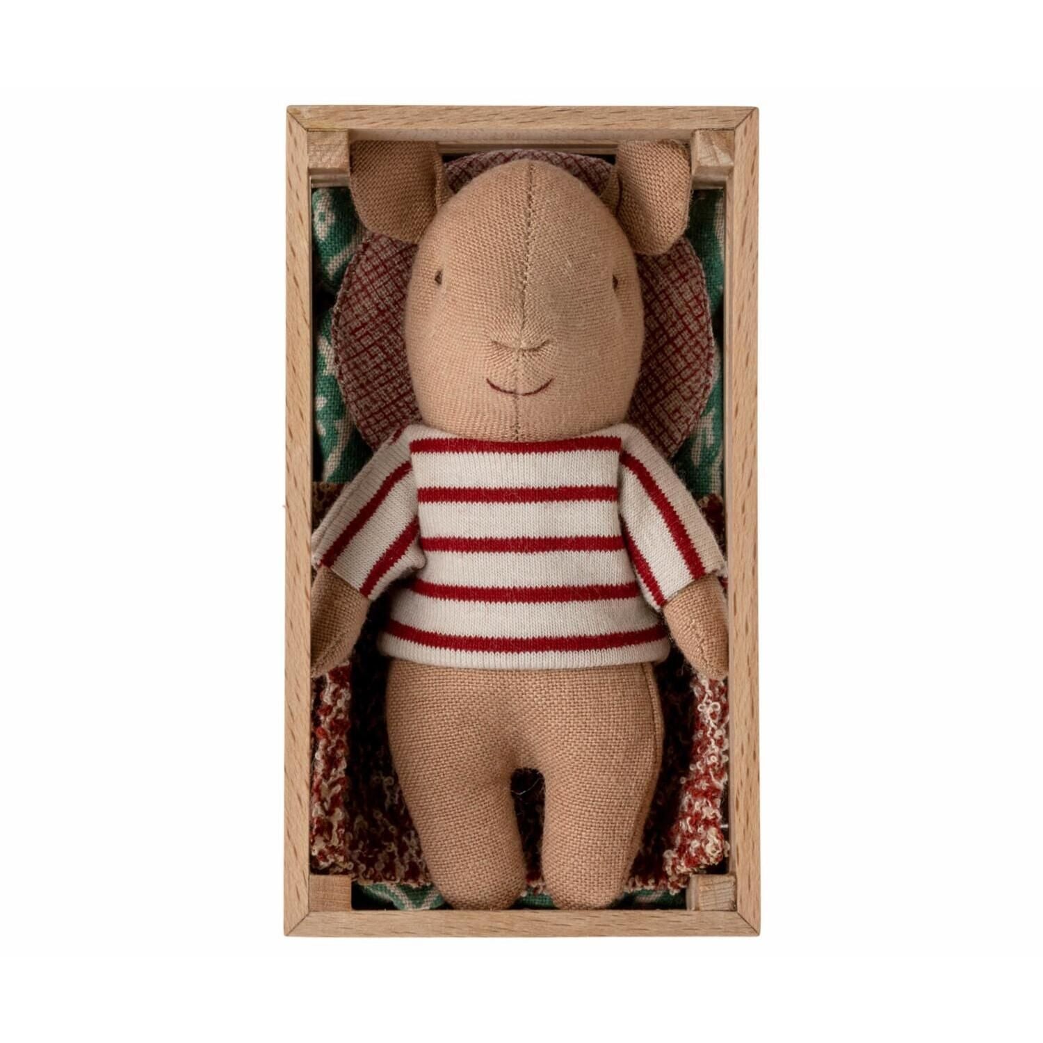 Schwein in der Box "Mädchen" (Rot) Maileg