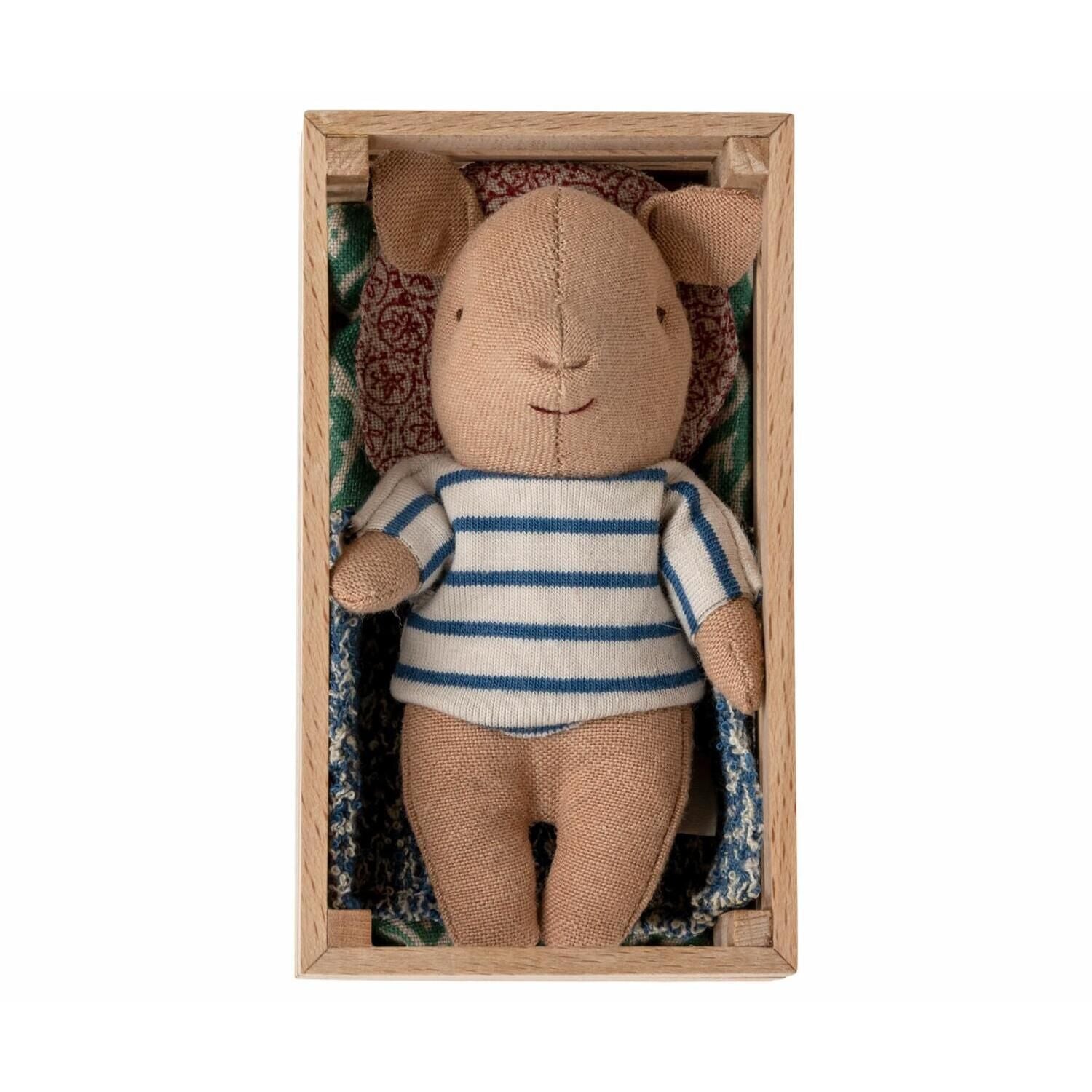 Schwein in der Box "Junge" (Blau) Maileg