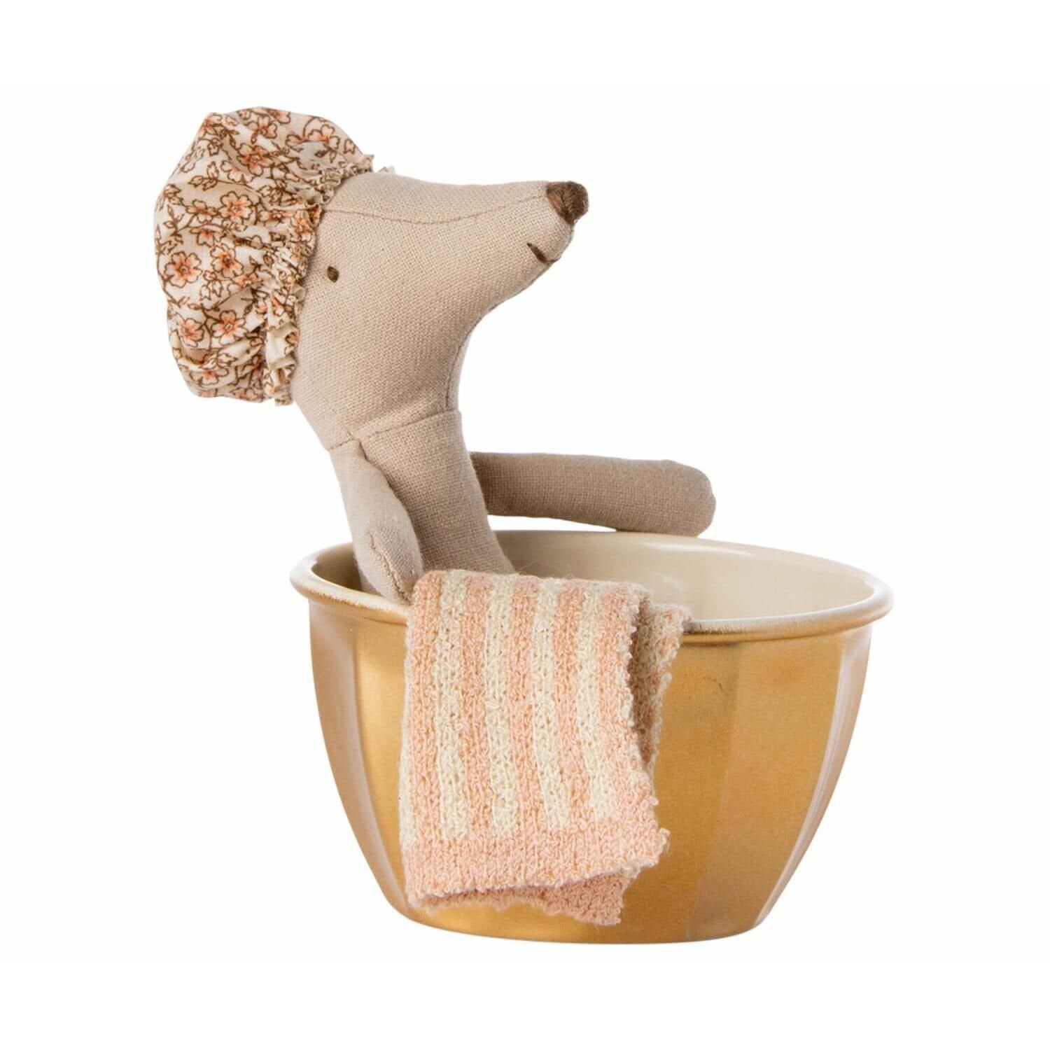 Wellness-Maus - Große Schwester (Beige) Maileg