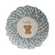 Kissen rund "Teddy mit Karos" - Klein
