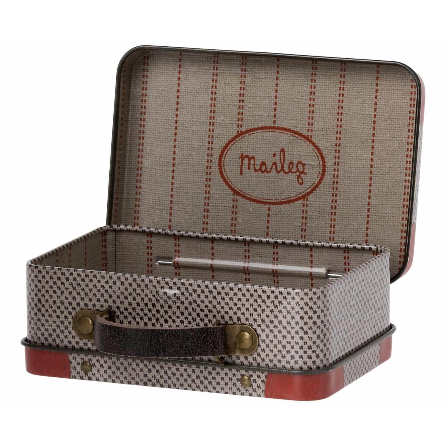 Miniatur Koffer "Travel" - 7 cm (Grau)