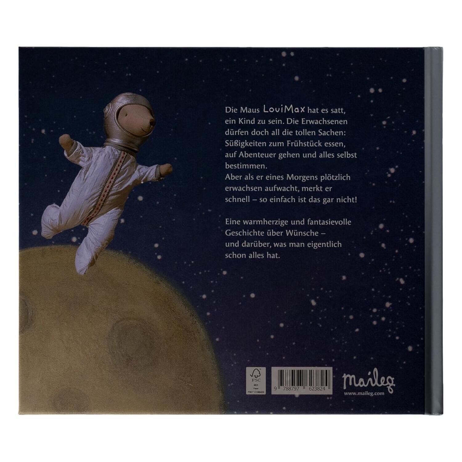 Kinderbuch LouiMax "Träume vom Erwachsensein" - 20x23 (Blau)