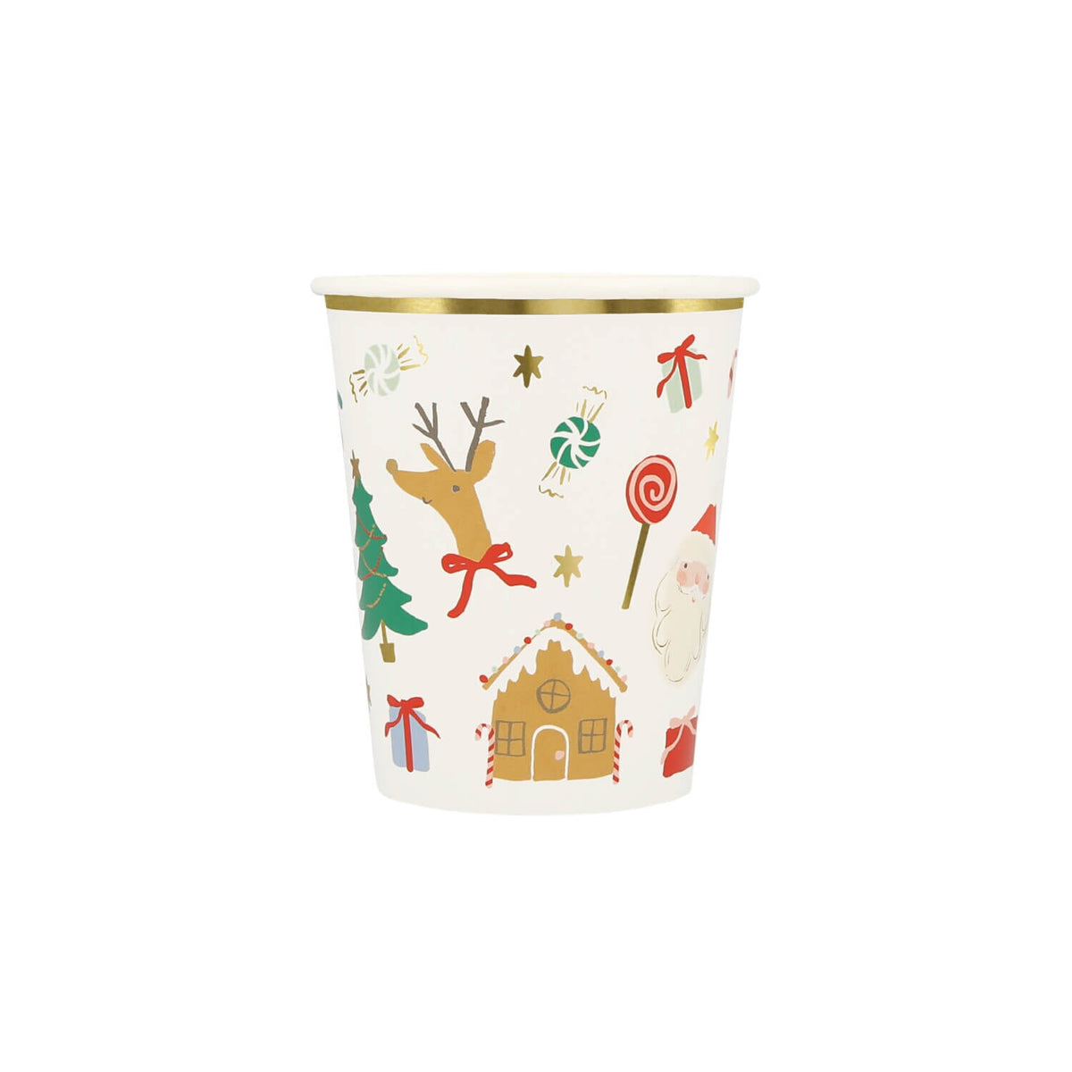 Pappbecher "Jolly Christmas" - 256 ml (Bunt)