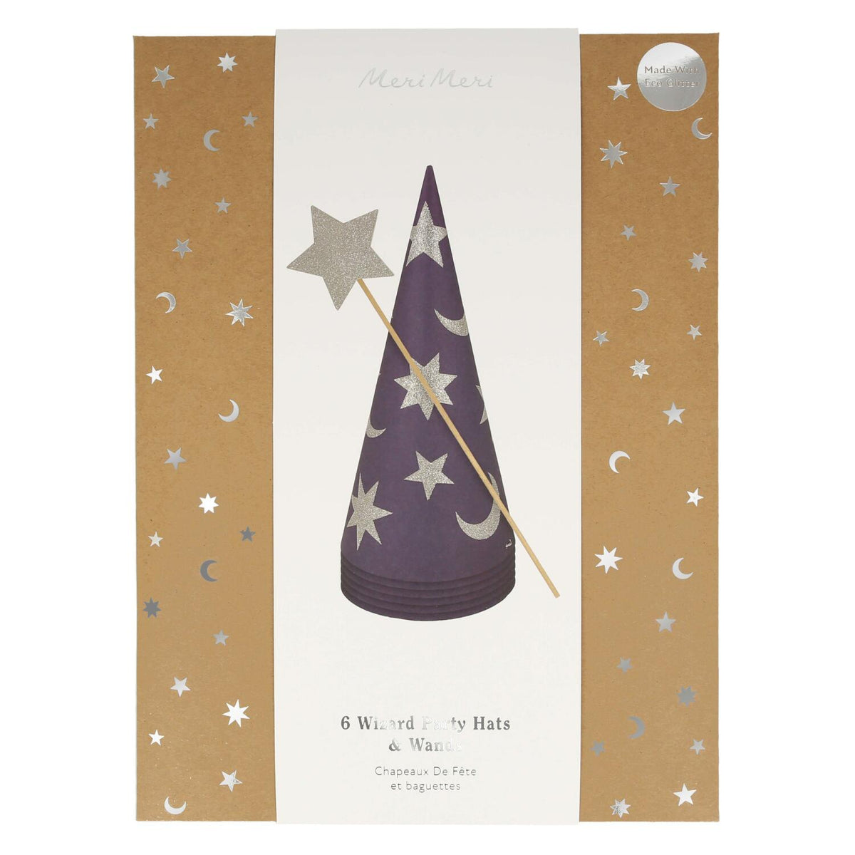 Partyhüte & Zauberstäbe "Wizards" - 10,2x21,6 cm (Blau)