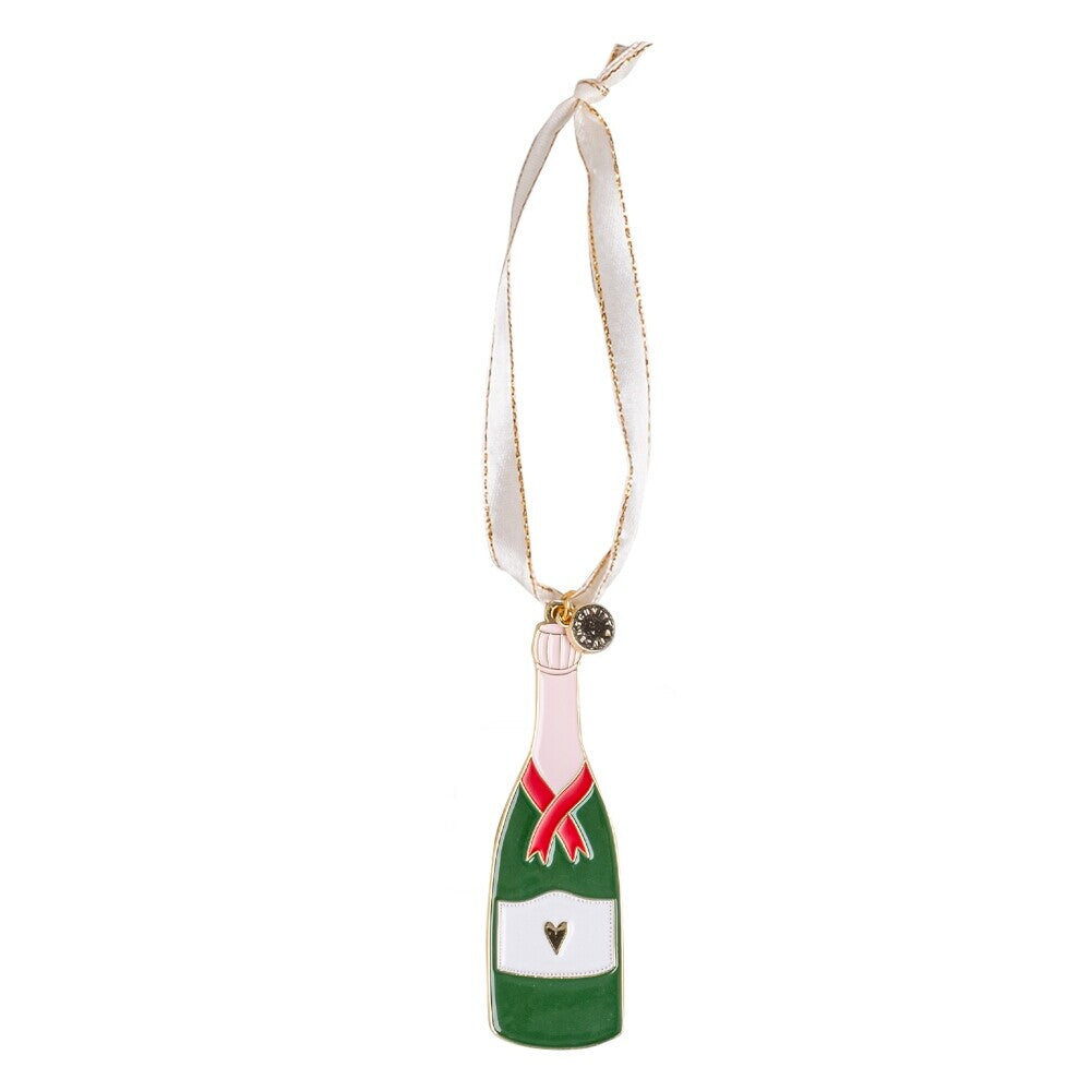 Baumschmuck "Champagner" - 3,2x9,5 cm (Grün)