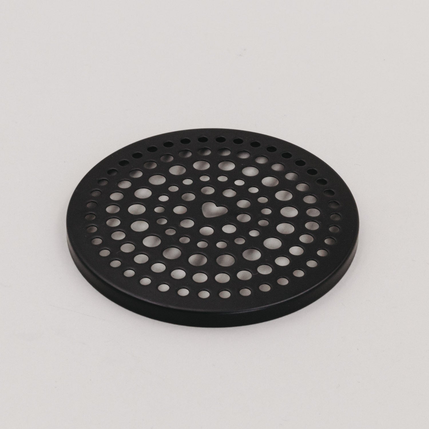 Metalldeckel "Blumenhalter" - 10,2 cm (Schwarz)