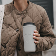 To go Becher "Herz" - 540 ml (Grau)