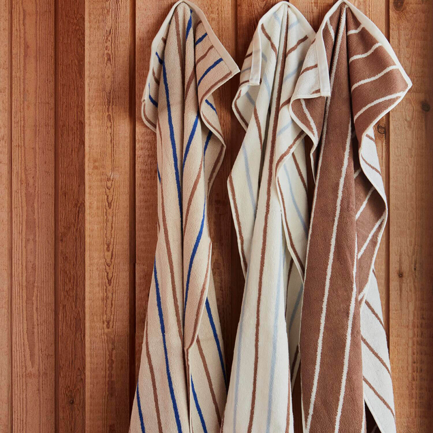 Handtuch "Raita" - 50x100 cm (Cloud/Caramel)