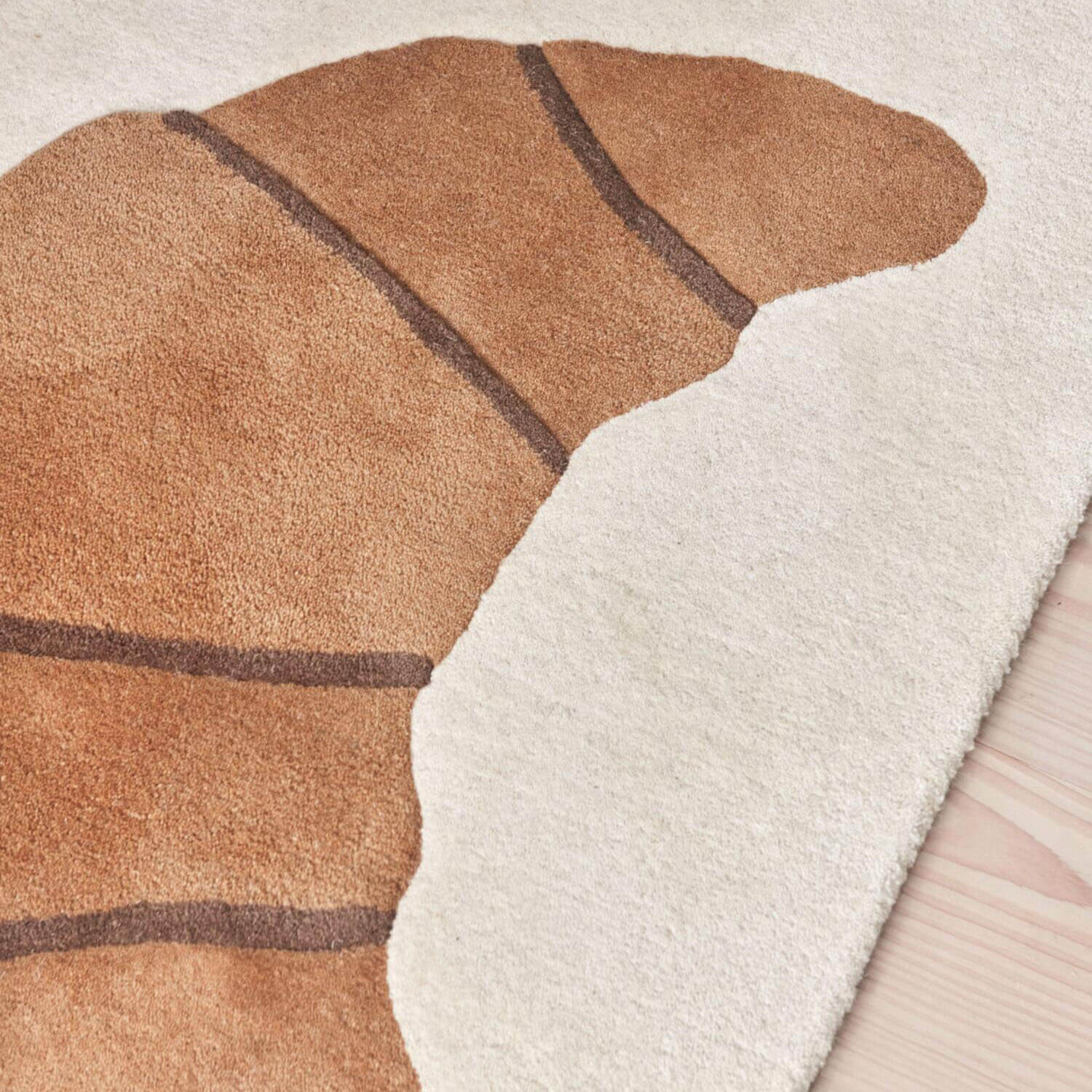 Teppich "Croissant" - 75x120 cm (Braun)